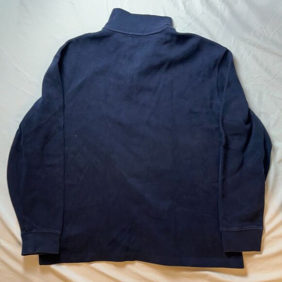 Polo Ralph Lauren  Men  Navy Blue Pullover Quarter Zip XL Preppy Old Money - Picture 2 of 6
